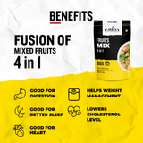 Healthy snacking bowl with premium dried fruits mix trail mix snack