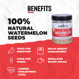 Healthy watermelon seeds in bowl nutritious snack rich in protein and fiber