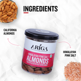 California almonds with Himalayan pink salt seasoning nutritious roasted dry fruits