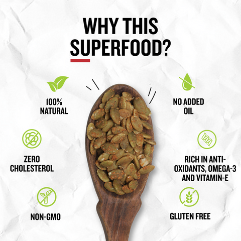 Ariga Foods Indian masala pumpkin seeds 200g snack pack