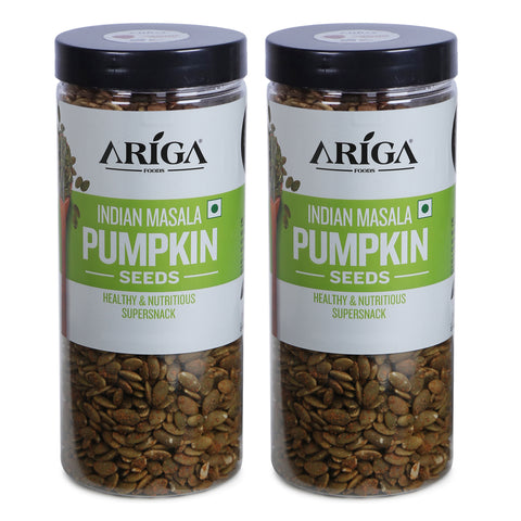 Indian masala roasted pumpkin seeds 1kg premium healthy snack by Ariga Foods