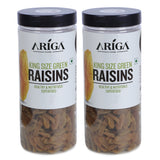 Ariga Foods king size green raisins 1kg premium kishmish dry fruit jar