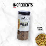 Natural green raisins kishmish made from dried grapes healthy sweet snack