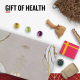 Nutritious food box with dried kiwi black raisins and chocolate granola