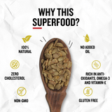 Roasted pumpkin seeds Natkhat Nimbu flavour crunchy healthy snack pack