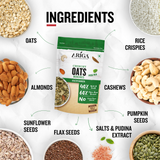 Crunchy oats namkeen pudina served in bowl ready to eat snack