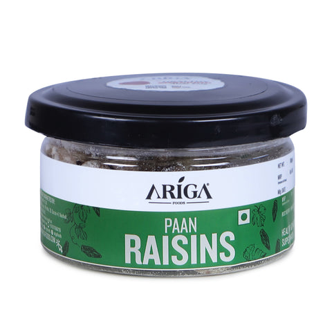 Daily consumption of paan raisins improving immunity and focus