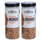 Premium California almonds 1kg jar by Ariga Foods natural raw badam