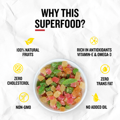 Ariga Foods dried fruits mix 200g packaging healthy snack trail mix