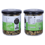 Premium Pudina cashews 200g jar packaging roasted kaju by Ariga Foods