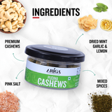 Pudina cashews flavored healthy snack packed with refreshing taste and nutrients
