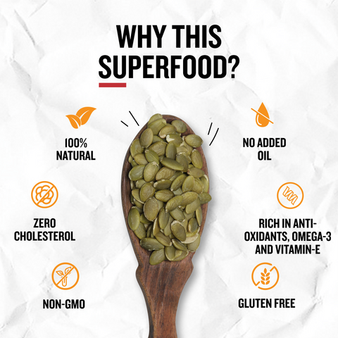 Ariga Foods raw pumpkin seeds 200g premium quality healthy superfood snack