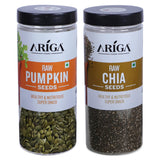 Ariga Foods raw seeds combo with pumpkin seeds and chia seeds 1kg healthy snack