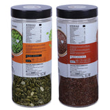 Natural pumpkin seeds and flax seeds mix healthy diet snack by Ariga Foods