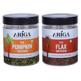Ariga Foods raw seeds combo pumpkin and flax seeds healthy diet snack