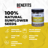 raw sunflower seeds in bowl healthy snack option