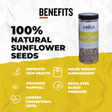 Natural sunflower seeds kernels high protein snack rich in vitamins and minerals