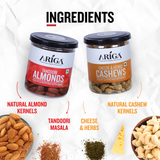 Roasted almonds with authentic tandoori spices flavorful healthy snack option