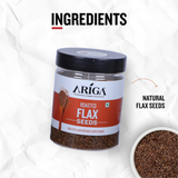 Roasted flax seeds alsi for healthy diet weight management omega 3 seeds