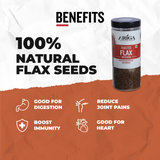 Ariga roasted flax seeds 500g with natural alsi seeds healthy diet snack