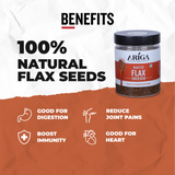 Natural roasted flax seeds alsi texture healthy fiber rich superfood seeds