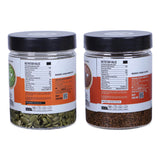 Ariga Foods roasted seeds combo packaging premium pumpkin and flax seeds pack