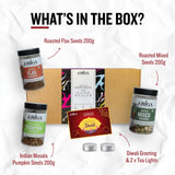 Diwali gifting box with roasted flax seeds and mixed seeds combo