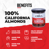 Bowl of roasted tandoori almonds spicy badam healthy evening snack