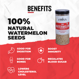 Raw watermelon seeds healthy snack in bowl rich in protein and minerals